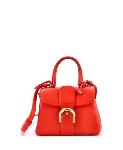 Pre-Owned Delvaux Mini Brillant Top Handle Bag Leather