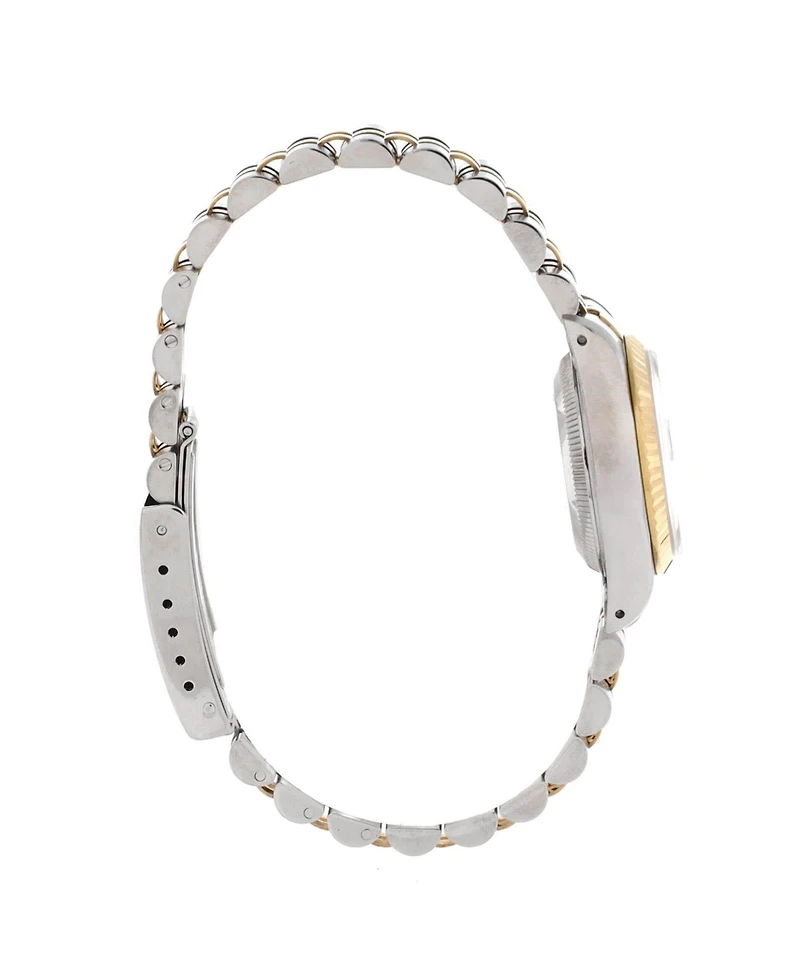 Pre-Owned Rolex Oyster Perpetual Datejust Automatic Watch in Stainless Steel and Gold with Diamond Markers 26mm