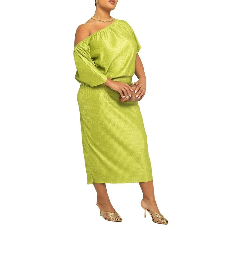 Fashion-szn Curve Women's Chevron Midaxi Dress