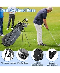 Mecale Men s Profile Complete Golf Club Package Set Includes 10 Pieces