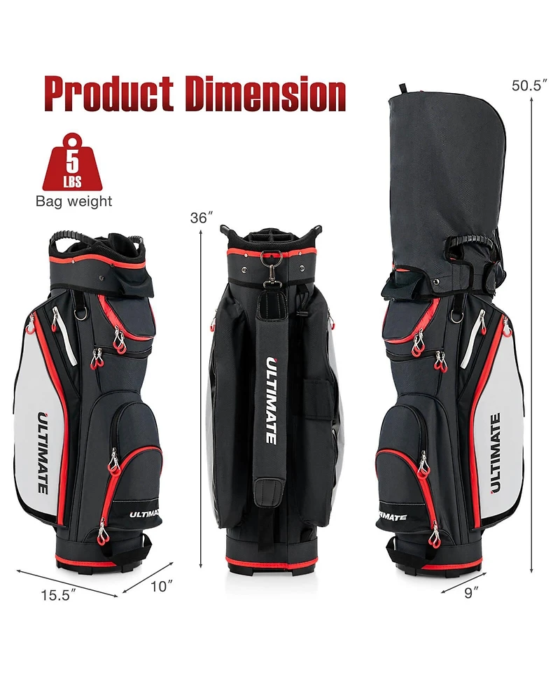 Mecale Lightweight and Large Capacity Golf Cart Bag