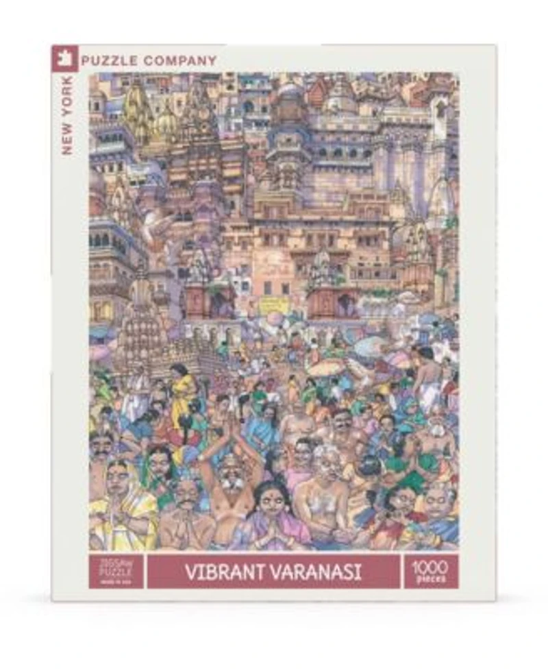 New York Puzzle Company Vibrant Varanasi 1000 Piece Puzzle