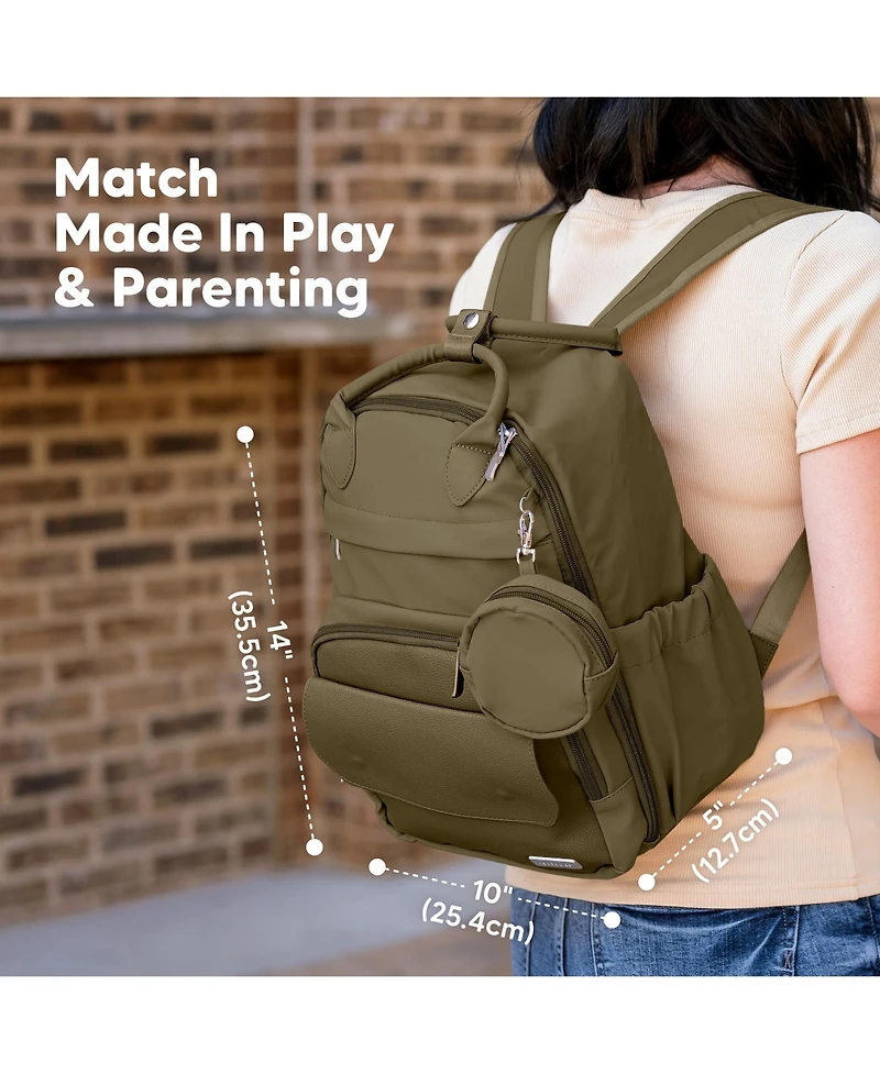 KeaBabies Play Diaper Bag Backpack Comes with Portable Changing Pad, Baby for Mom, Travel Essential