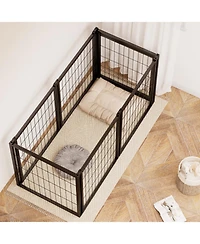 Streamdale Furniture 47" Dog Crate Kennel Playpen - Small/Medium Dogs Black