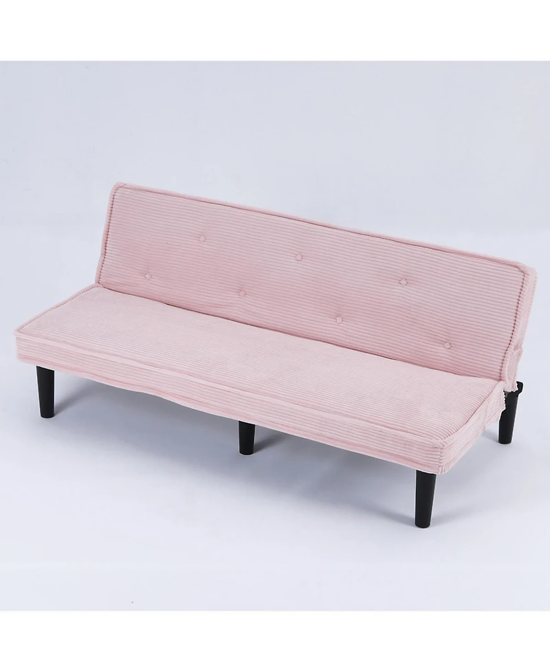 Streamdale Furniture 66" Corduroy Sofa Bed - Flexible Living Room/Apartment/Bedroom