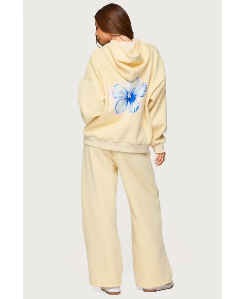 Edikted Womens Tropical Bloom Hoodie