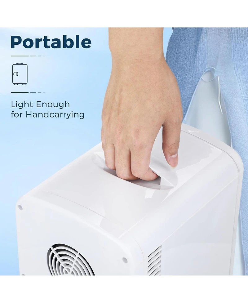Cowsar Makeup Compact Refrigerator With Mirror, 4L Mini Fridge for Bedroom, Car, Office & Dorm, Portable Small Cooler Cosmetics