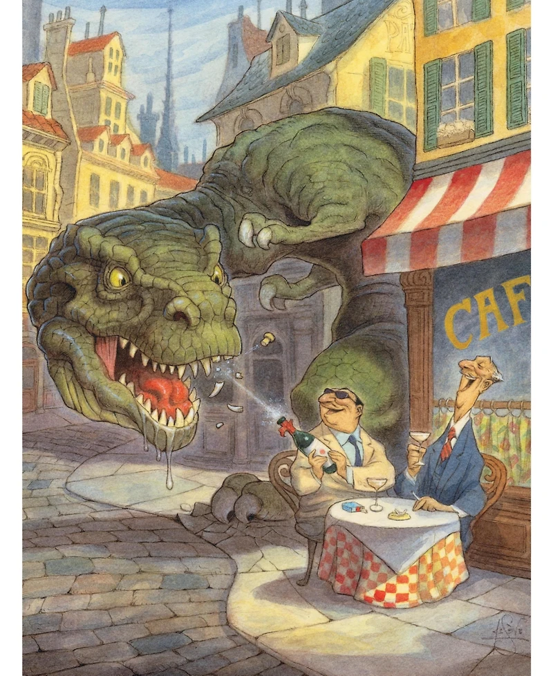 New York Puzzle Company Jurassic Paris 1000 Piece Puzzle
