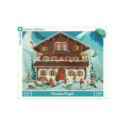 New York Puzzle Company Mountain Moguls 1000 Piece Puzzle