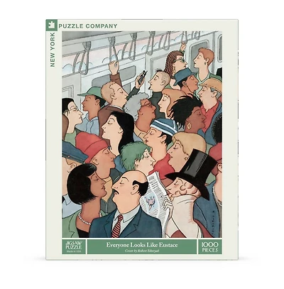 New York Puzzle Company Everyone Looks Like Eustace 1000 Piece Puzzle