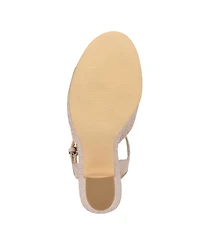 Guess Women's Saylin Woven Block Heel Platform Sandals