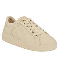 Guess Women's Ronii Quattro G Peony Jacquard Lace-Up Sneakers