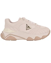 Guess Women's Moeann Triangle G Logo Chunky Lace-Up Sneakers