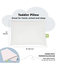 KeaBabies Toddler Pillow with Pillowcase, Small for Sleeping