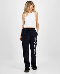 Hybrid Juniors' Kuromi Drawstring Plush Joggers