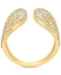 Effy Diamond Round & Baguette Looped Cuff Ring (1-5/8 ct. t.w.) in 14k Gold