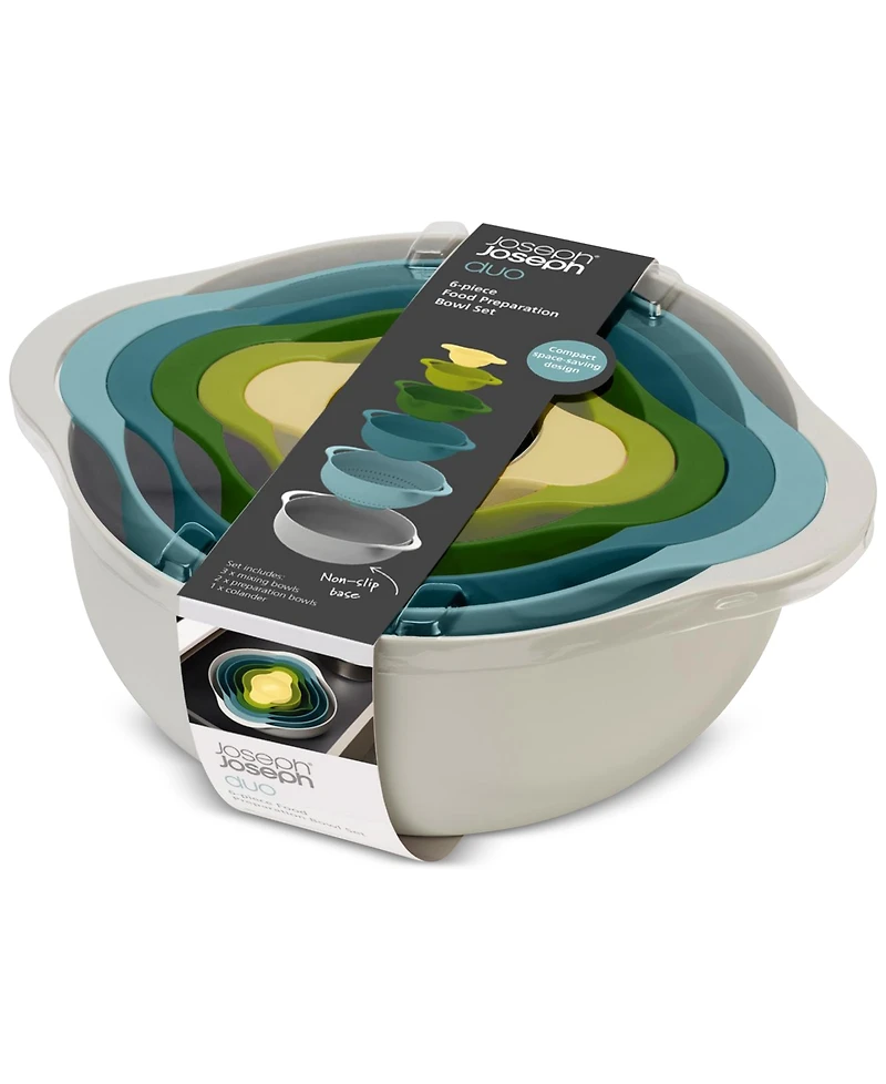 Joseph Joseph Duo 6-Piece Food Preparation Bowl Set