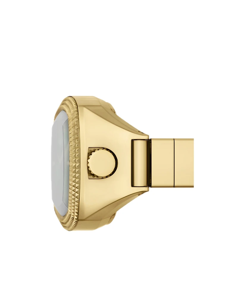 Fossil Unisex Nick Jonas x Machine Luxe Vignette Gold-Tone Stainless Steel Ring Watch, 18.5mm