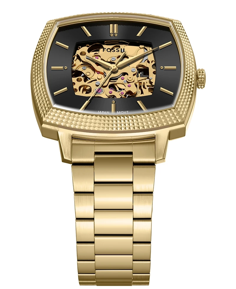 Fossil Unisex Nick Jonas x Machine Luxe Automatic Gold-Tone Stainless Steel Watch, 40mm