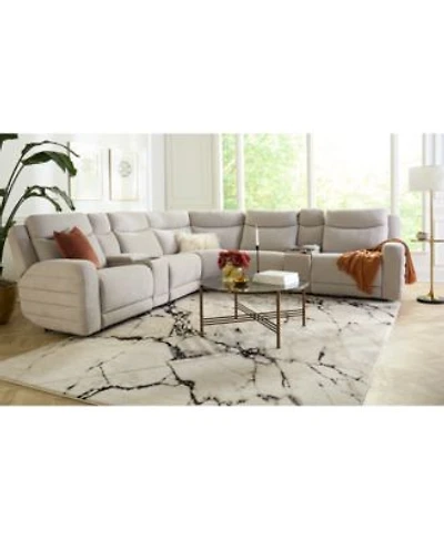 Kristyan Power Headrest Footrest Fabric Sectional Collection Macys Exclusive