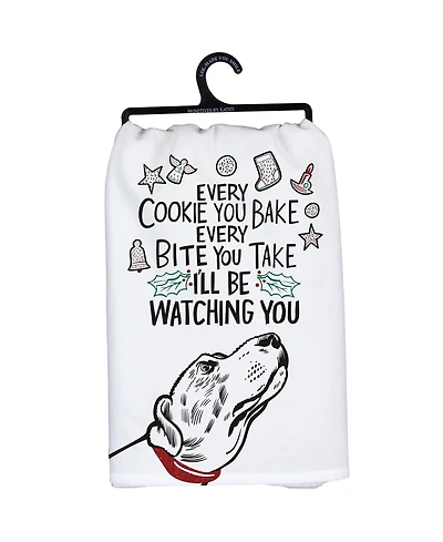 Primitives by Kathy I'll Be Watching Kitchen Towel