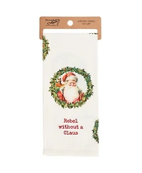 Primitives by Kathy Rebel Without a Claus Kitchen Towel