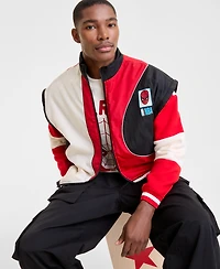Macy's Marvel X Nba Men's Detachable Sleeve Colorblocked Spider-Man Jacket, Exclusive