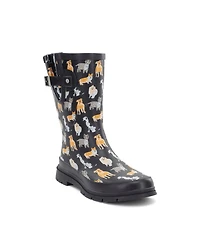 Western Chief Womens Dog Pack Mid Rain Boot
