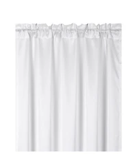 Kate Aurora Basic Faux Silk Rod Pocket Shimmery Sheer Single Window Curtain Panel - in. in