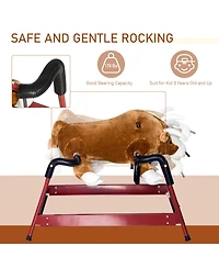 Qaba Kids Spring Rocking Horse for Kids, Bull