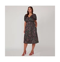 Estelle Wildfloral Cotton Midi Dress