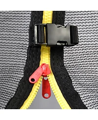 Streamdale Furniture 12FT trampoline Pumpkin- ladder-Black Red