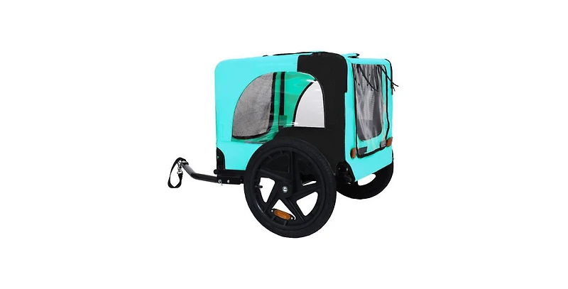 Aostirmotor Pet Bike Trailer,Suitable for Small & Medium Pets, Easy Folding Cart Frame, Quick Release Wheel