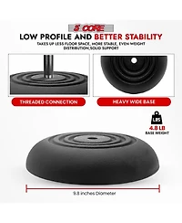 5Core Mic Stand Pair Floor Adjustable Universal Heavy Duty Gooseneck Microphone Stands Round Base Soporte De micrA fono