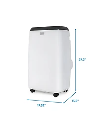Black+Decker Portable Air Conditioner, 6,000 Btu Sacc/Cec (10,000 Btu Ashrae 128) for Rooms Up To 450 Sq. Ft.