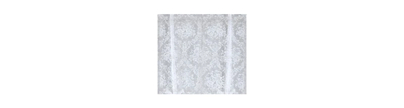 Kate Aurora Country Farmhouse Shabby Chic Floral Lace Tie Up Single Curtain Shade - 42 in. W x 63 in. L, Off White