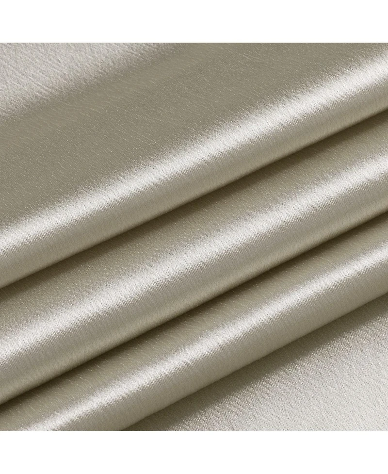 Kate Aurora Ultra Lux Faux Silk Regency Crinkle Rod Pocket Semi Sheer Single Curtain Panel - 52 in. W x 84 L