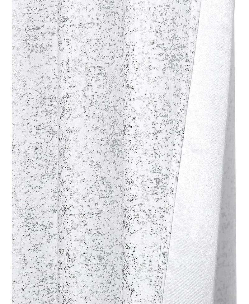 Kate Aurora 2 Piece Metallic Sparkle Thermal Grommet Blackout Curtain Panels