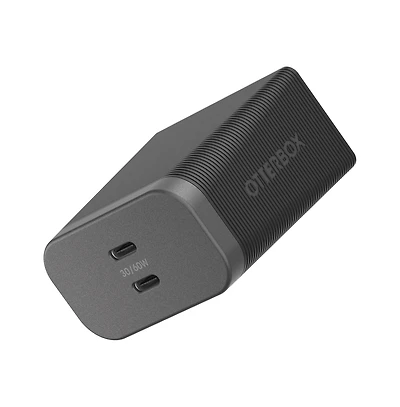 OtterBox Premium Pro 2 Port Usb C Wall Charger 60W-Black