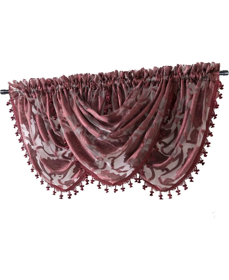 Kate Aurora Organza Sheer Milawi Complete 5 Piece Window Curtain Set