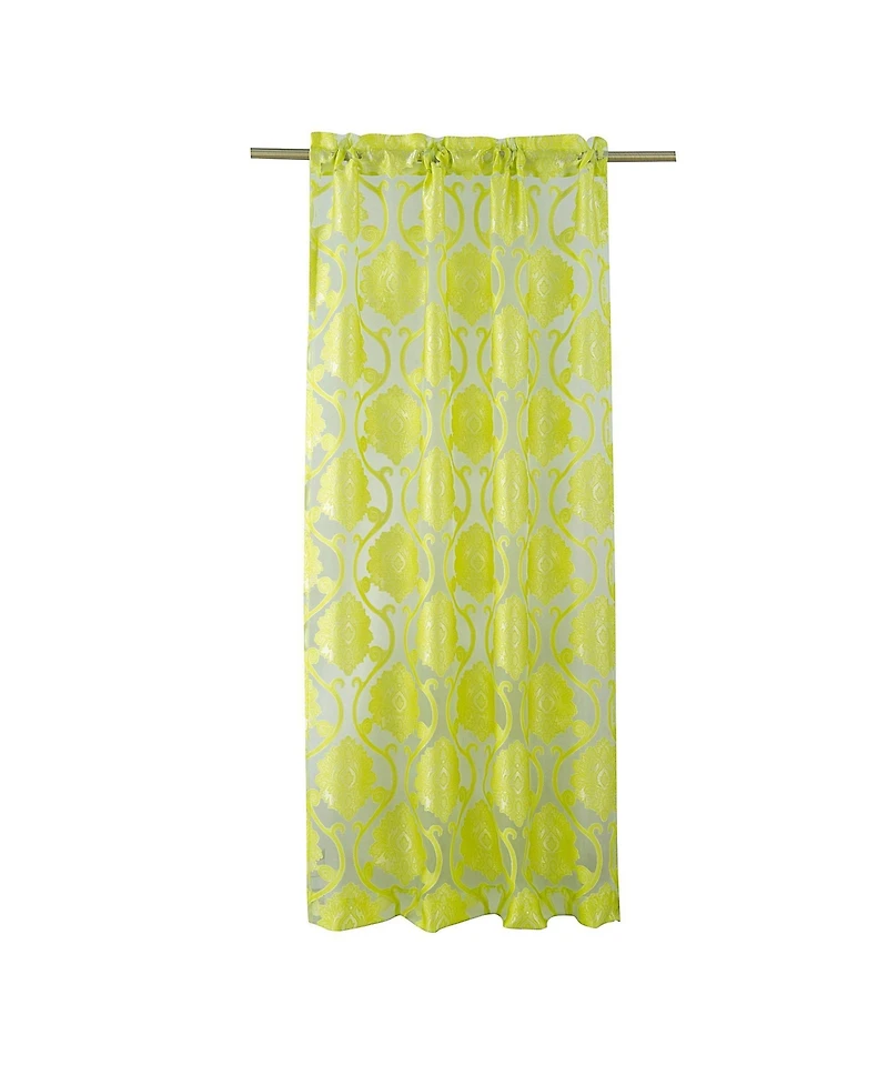 Kate Aurora Organza Sheer Milawi Complete 5 Piece Window Curtain Set