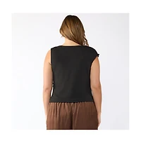Estelle Dune Asymm Sleeveless Top