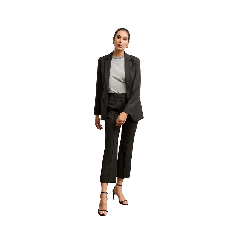 M.m.LaFleur Tessa Kick Flare Trouser - Washable Wool Twill