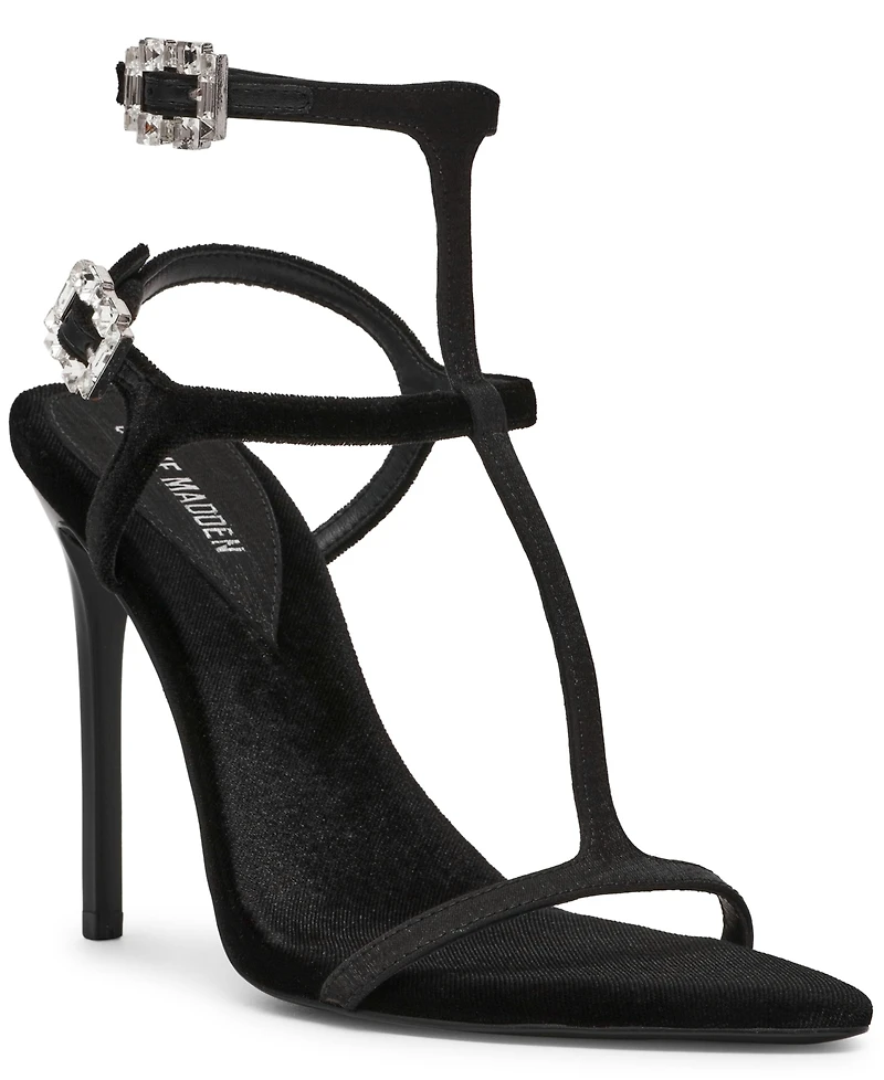 Steve Madden Women's Salma T-Strap Stiletto High-Heel Dress Sandals