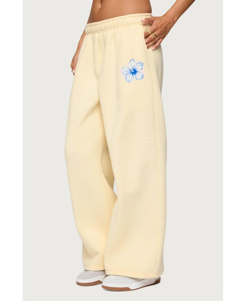 Edikted Women's Tropical Bloom Sweatpants