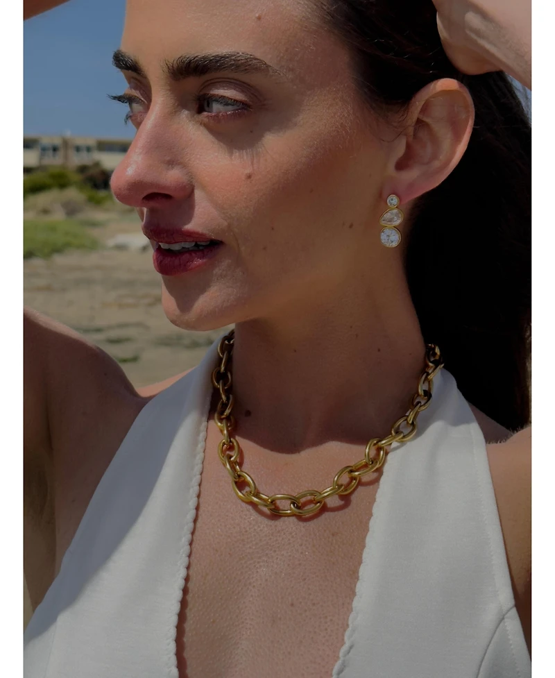 Tseatjewelry Lulu Necklace 18k gold plated on stainless steel