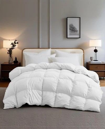 Unikome Medium Weight 360 Thread Count Extra Soft Down and Feather Fiber Comforter