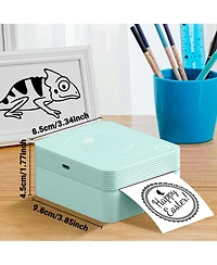 Polono Sticker Printer, PM230-a Mini Thermal Printer Bluetooth Portabel Sticker Maker with 3 Rolls of Paper
