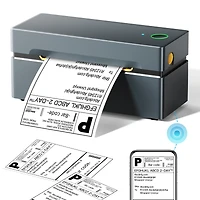 Nelko Bluetooth Thermal Shipping Label Printer, Wireless 4x6 Shipping Label Printer for Small Business, Support iOS, Android, Windows and Mac, Compati