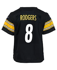 Nike Big Boys and Girls Aaron Rodgers Black Pittsburgh Steelers Game Jersey